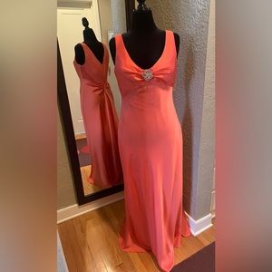 Cashet Sleeveless V Neck Gorgeous Long Dress  ~ Size 14